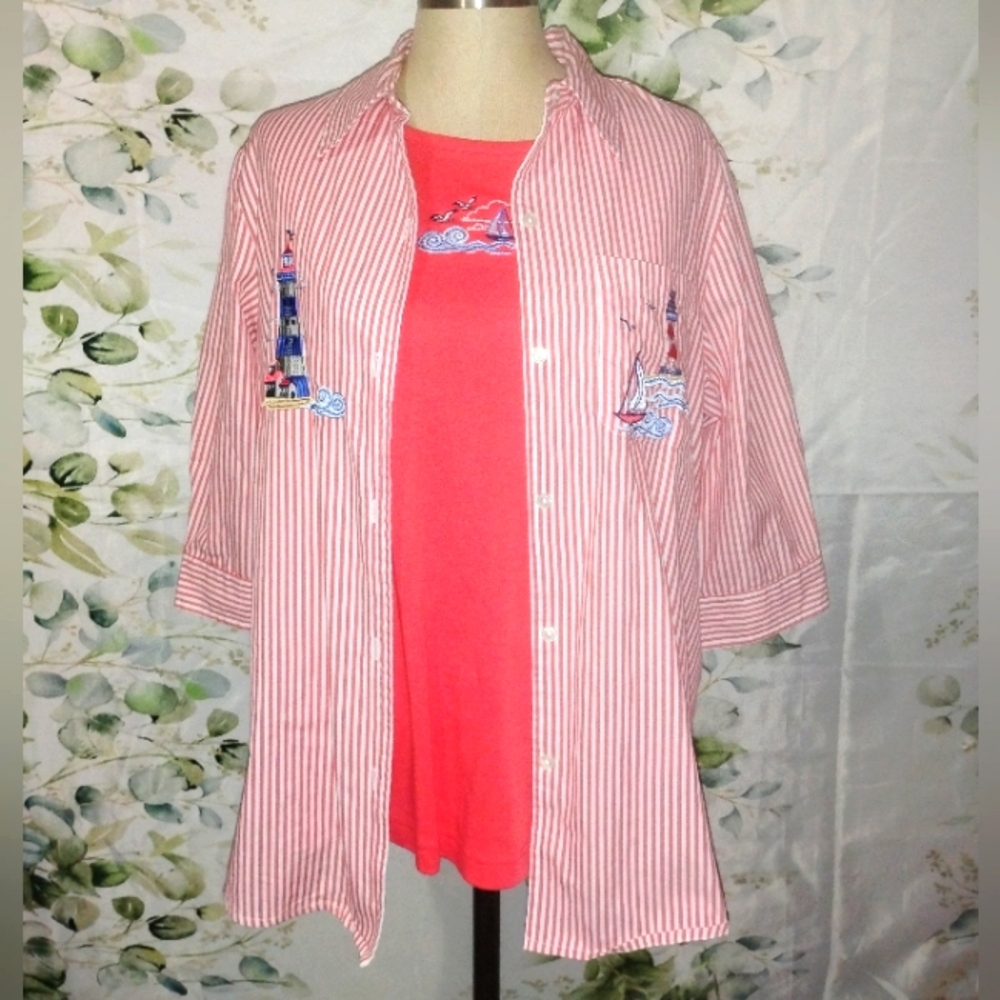 ($3Bundled) Two Piece Embroidered Top Set